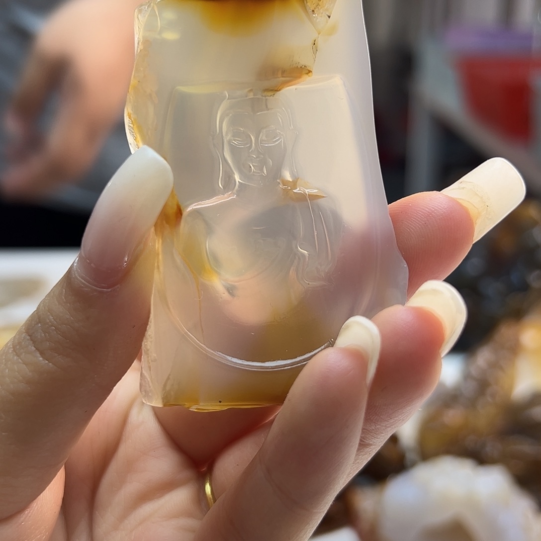 玛瑙/玉髓未镶嵌吊坠(不含链)