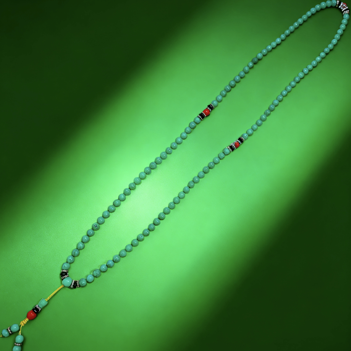  蓝瓷器 108 颗加长项链   A167-CMT-2A