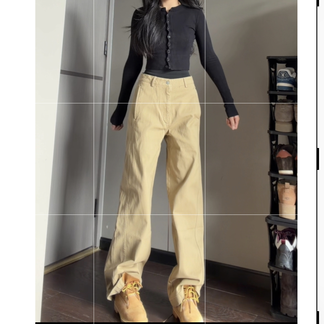 时尚复古百搭长裤牛仔裤女士