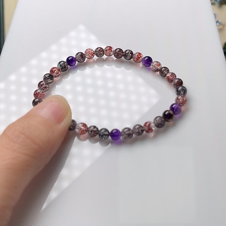 水晶手链未镶嵌?****?超七水晶手链5MM