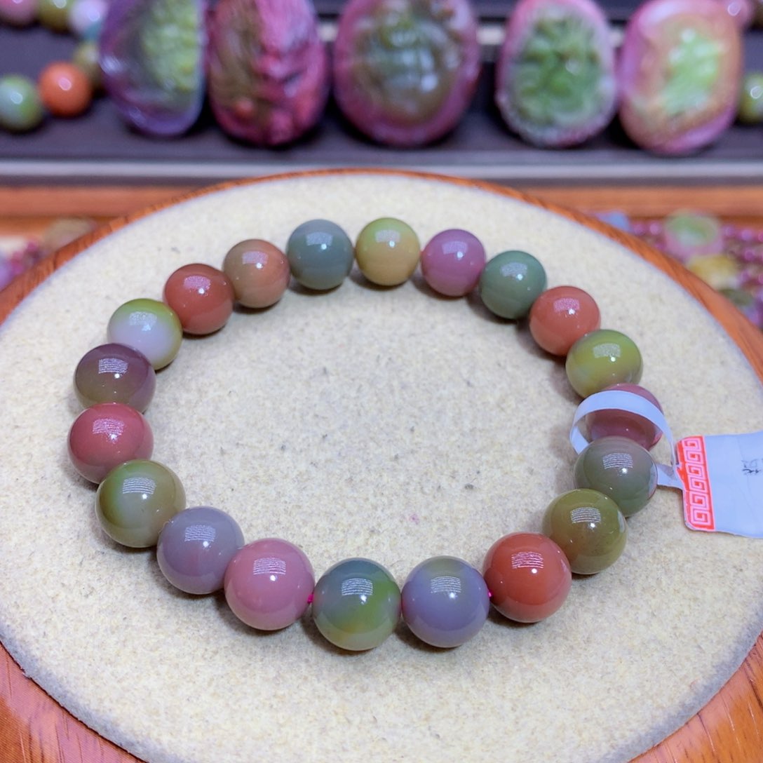 玛瑙手链未镶嵌盐源