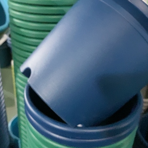 树脂微瑕4#无托藏青8个