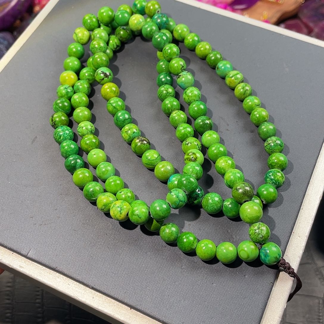 无无108颗毛衣链老矿绿舒kc680