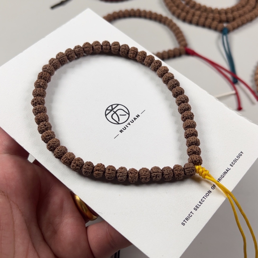 金刚菩提手串孔道黄老树王手持8+