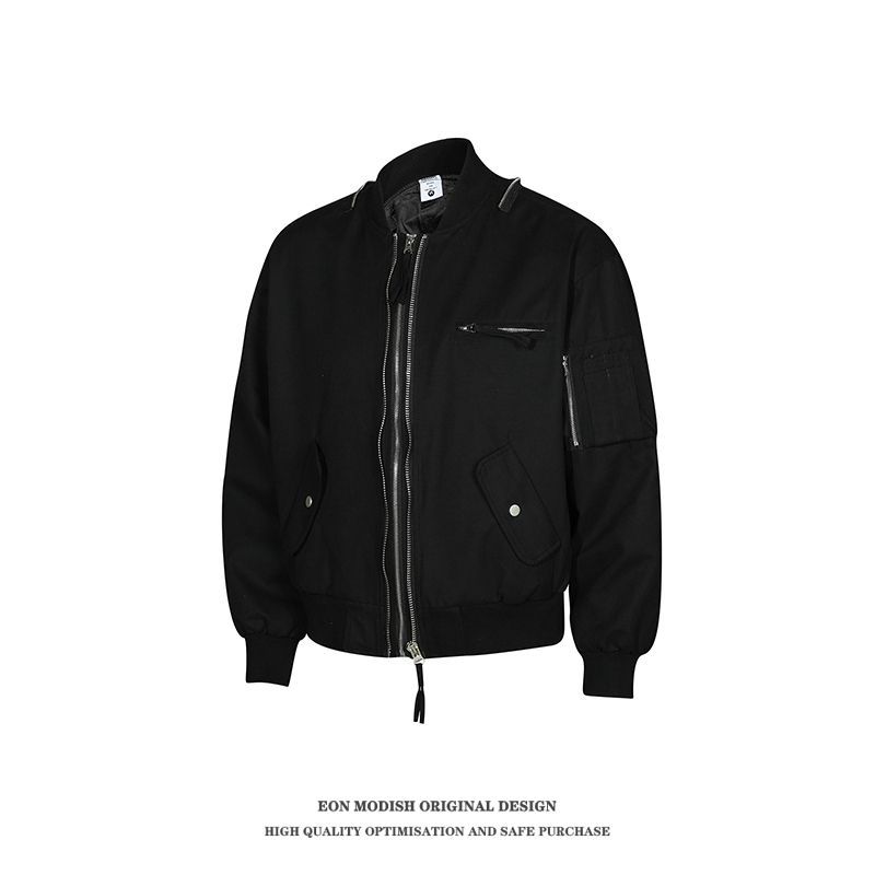 男装2024秋季新款实拍美式街潮飞行员夹克外套