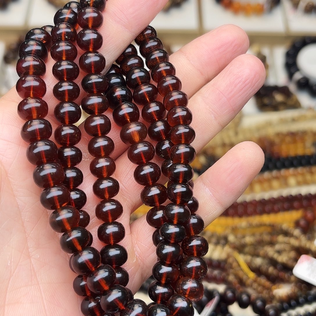 乐***心琥珀未镶嵌裸石九