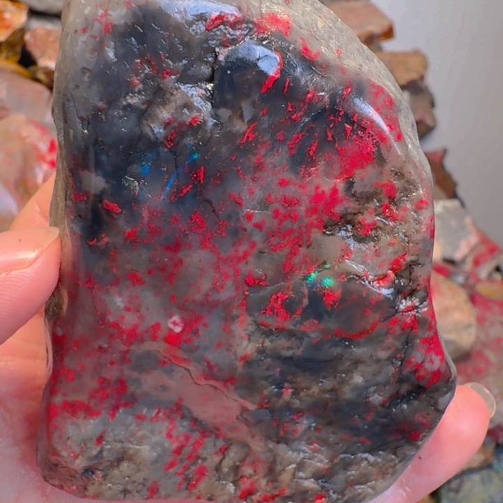 绿***山昌化石印石昌化鸡血石