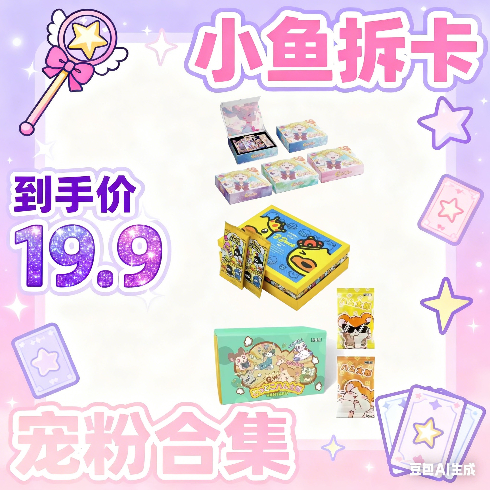 【19.9合集】收藏卡 盲盒代拆 小鱼