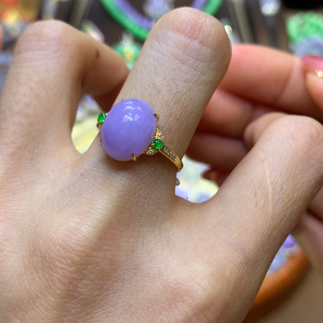 【闪购商品】翡翠18K金镶嵌颈饰f翡翠