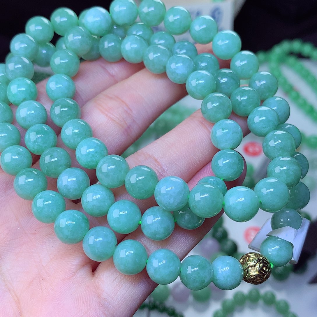 翡翠毛衣链未镶嵌