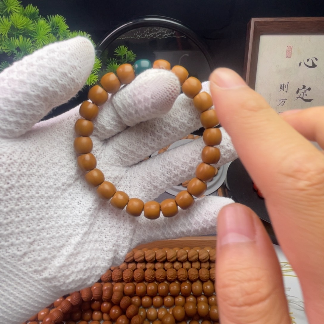 猴头核桃手串直切