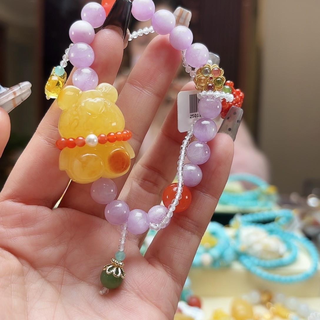 琥珀手链未镶嵌晨*琥珀