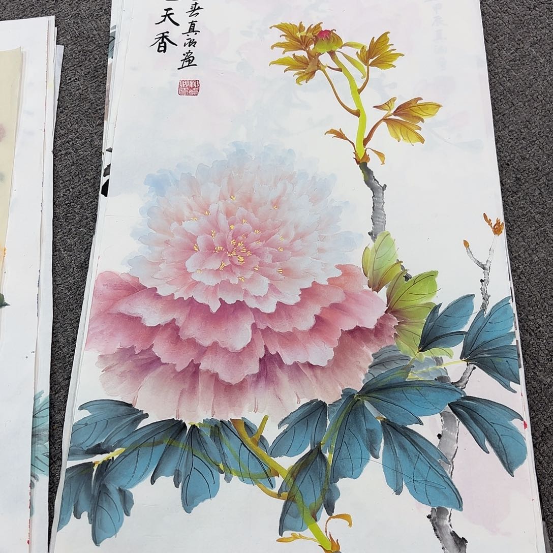 国画国画作品多次入选国内外