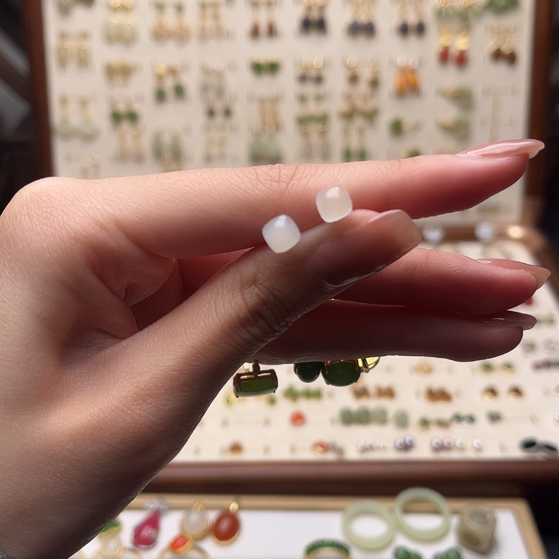 和田玉（糖玉）银S925镀金镶嵌手链