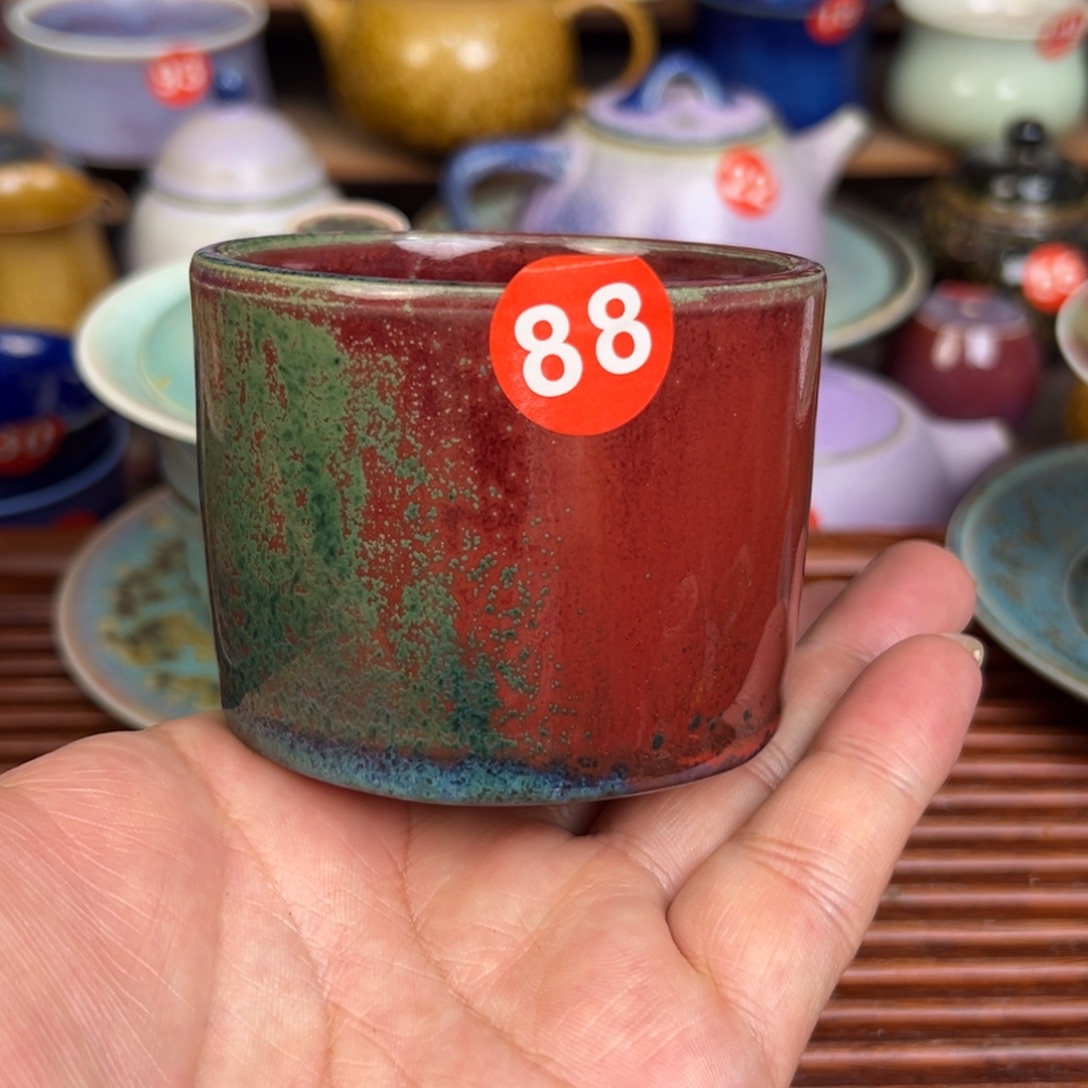 手工制作钧窑茶器