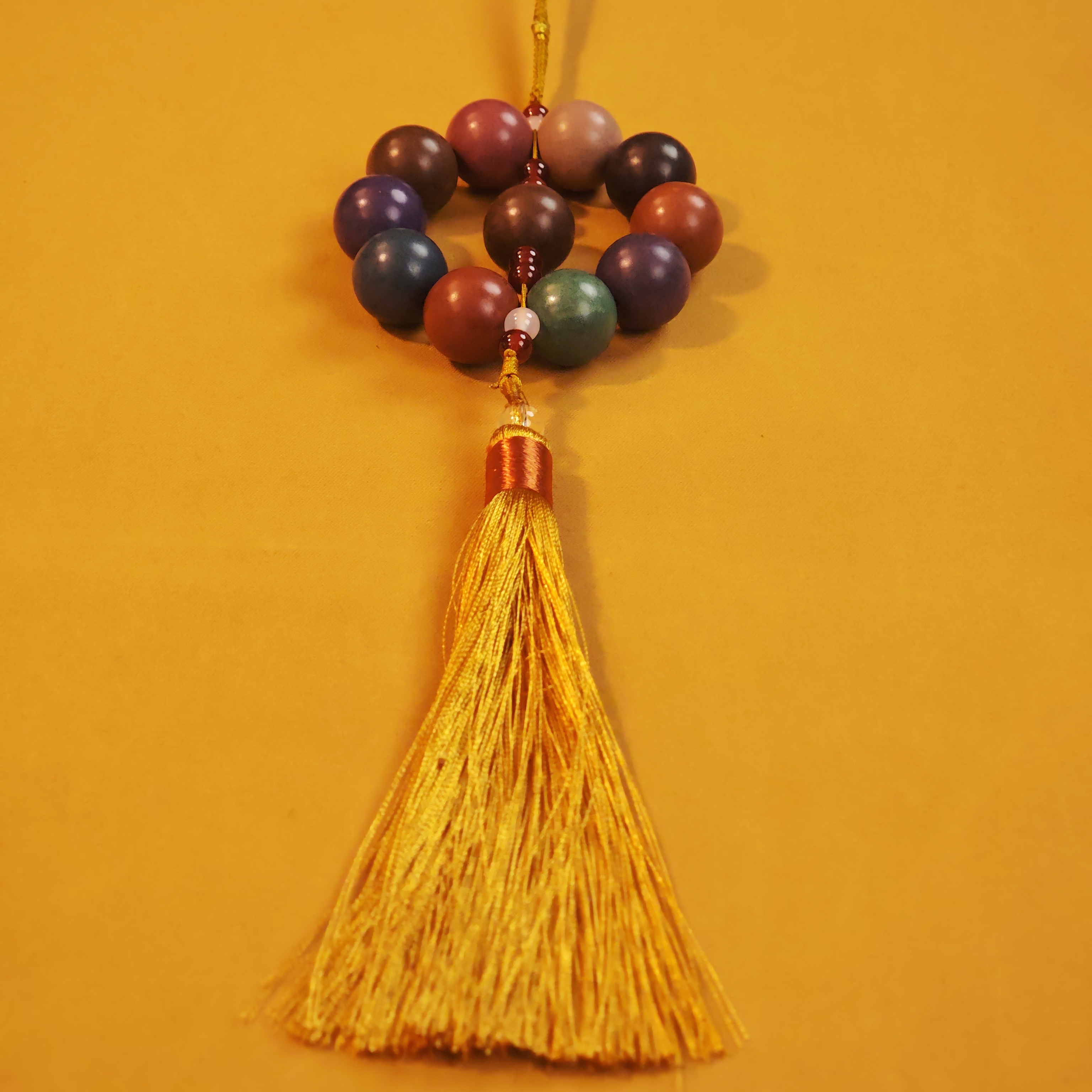 【东方-繁华多宝（车挂）】11子1.2mm非遗天然古法合香珠车挂