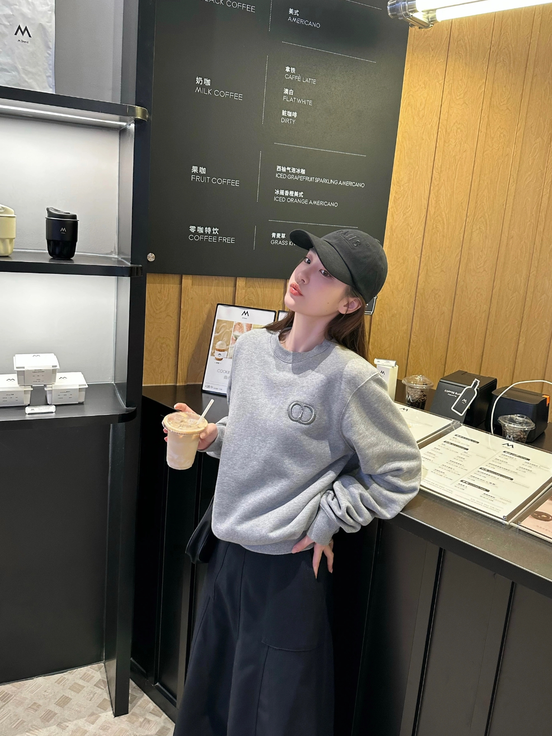 95新 DIOR/迪奥 CZF0584/DIOR/迪奥/纯色圆领体恤/尺码S