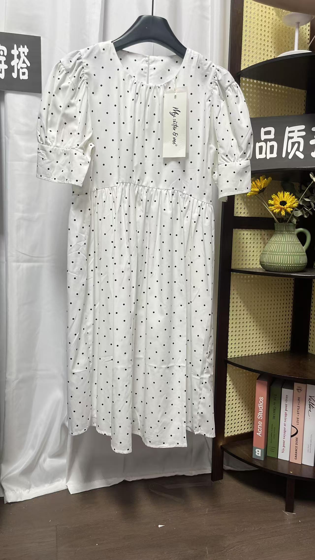 6413波点公主连衣裙