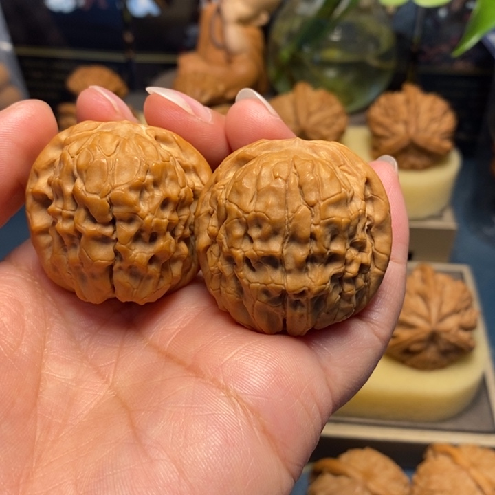 【闪购商品】把件文玩核桃甲骨文