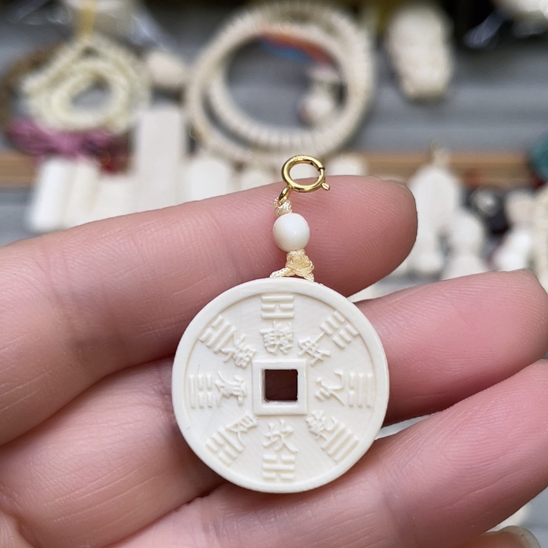 猛犸象牙手串/手链/手镯山鬼花钱