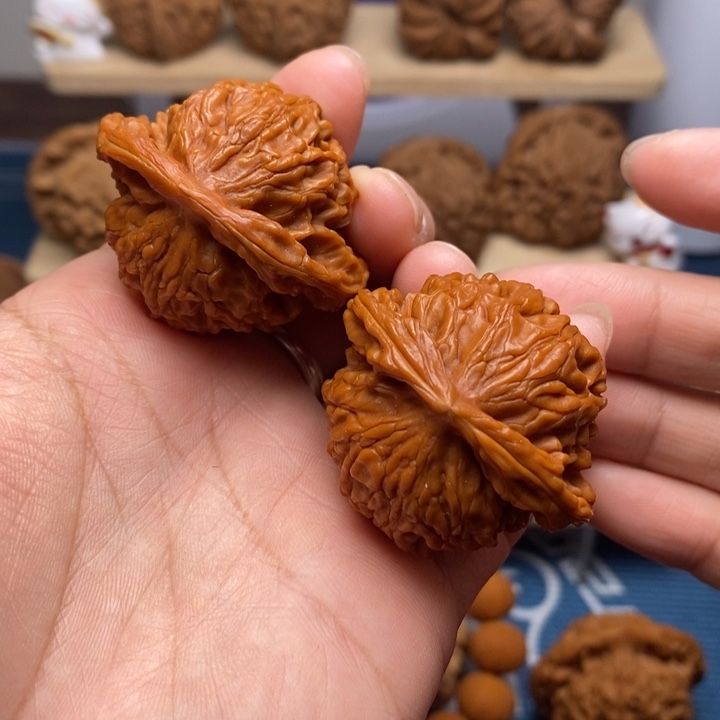 把件桃核盘山公子帽