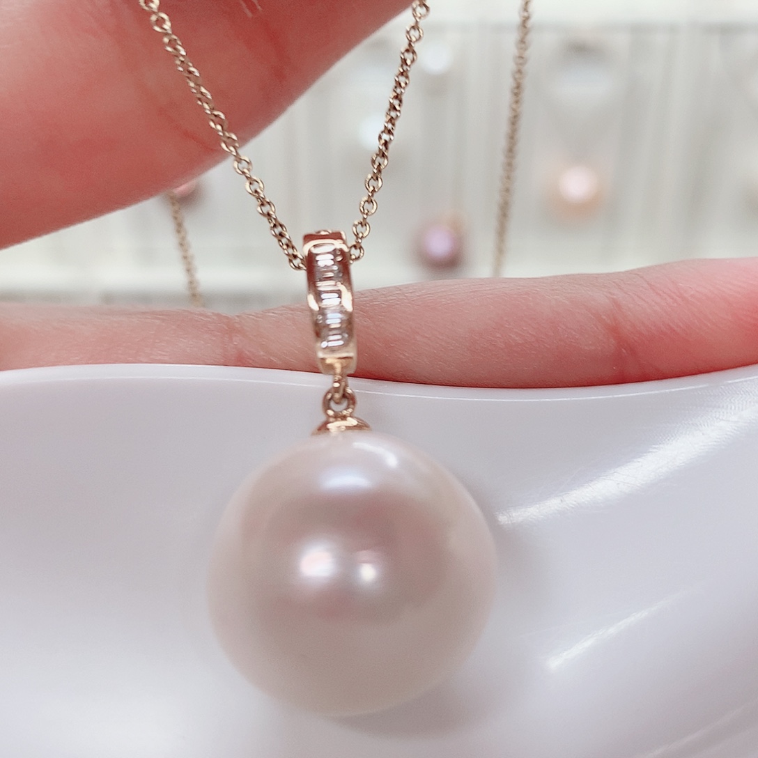 淡水珍珠吊坠(赠链)合金