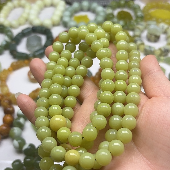 蛇纹石玉未镶嵌手串