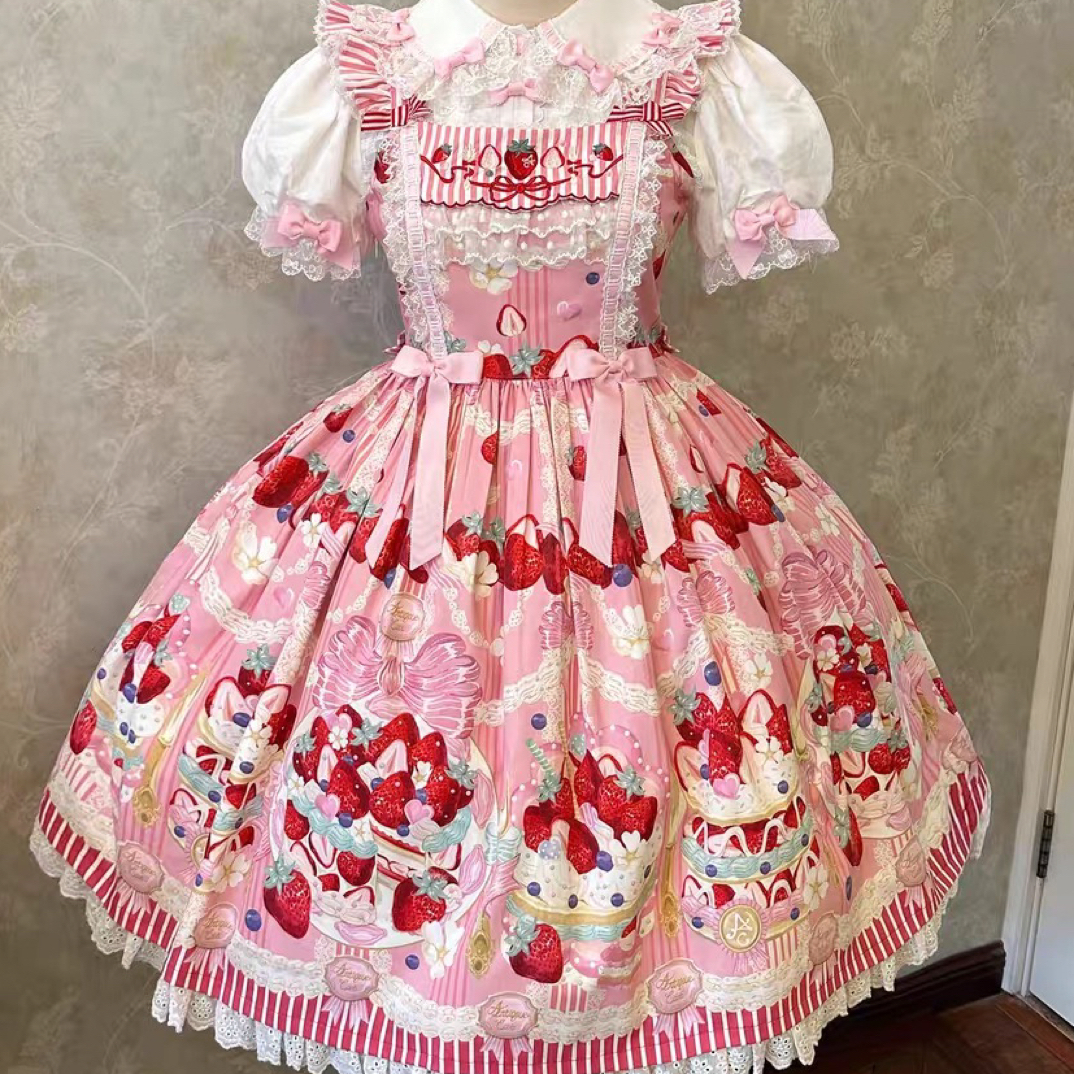 【条纹草莓】条纹草莓Lolita实体店现货