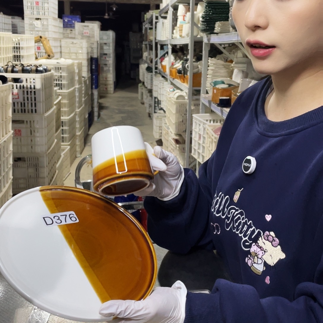 瓷片376               2杯2盘