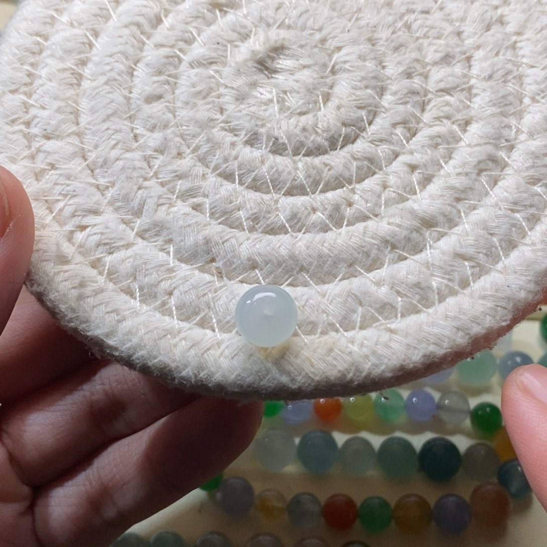 散珠翡翠9×6.6天然翡翠A货散珠