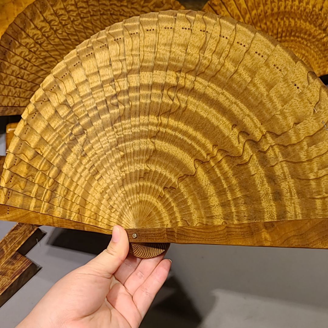 扇子21小叶桢楠金丝楠木苏扇