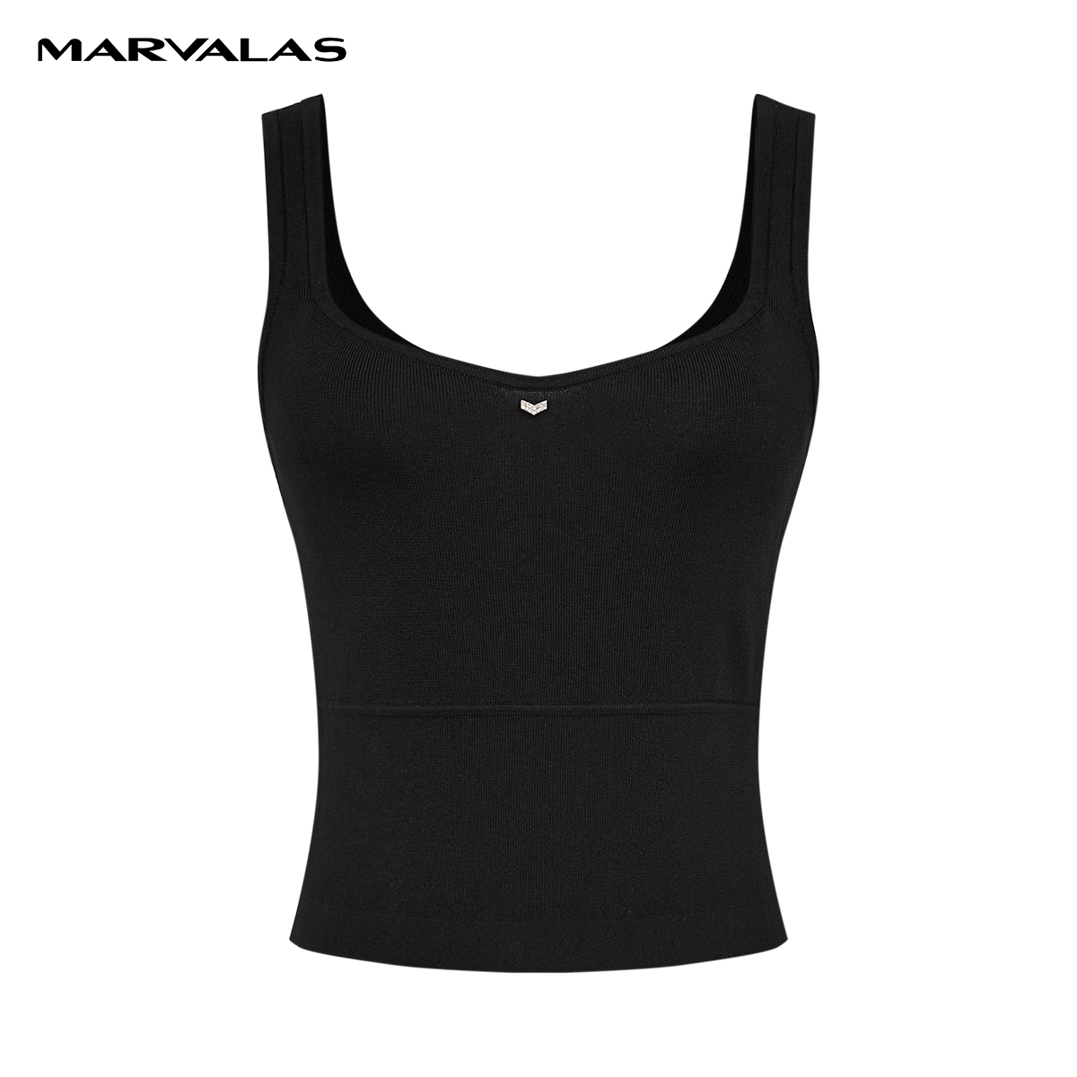 【籽言专属】曼德诗纯色毛织吊带夏季时尚背心短款女士M729004702