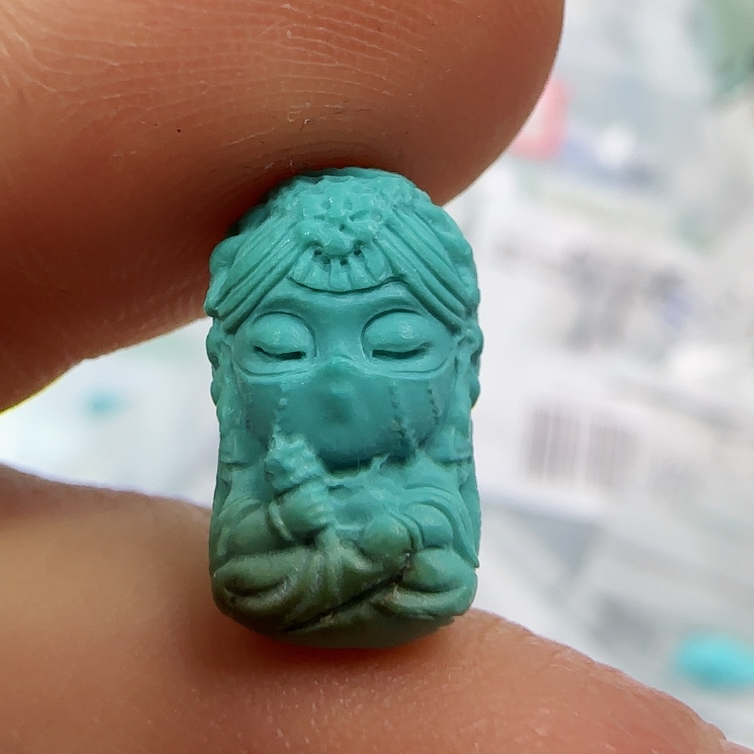 绿松石珠宝半成品未镶嵌