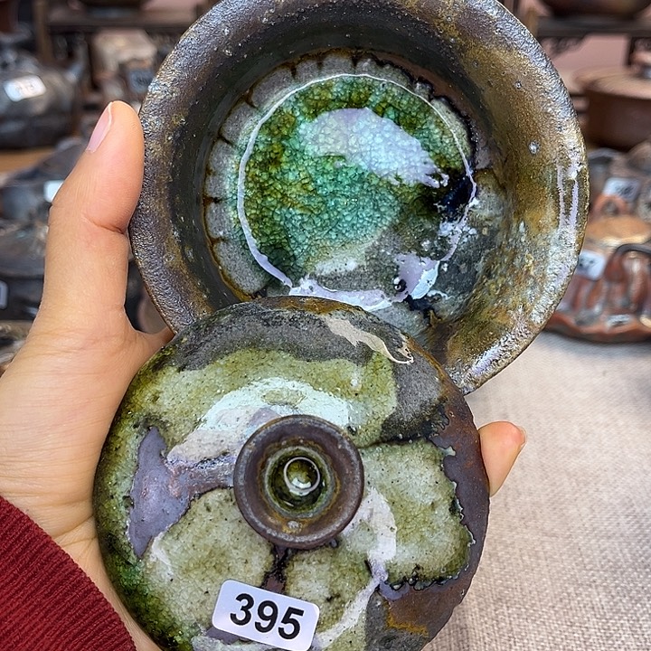 裸柴烧陶瓷手工茶器