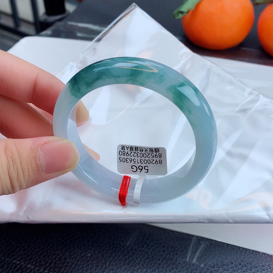 翡翠手镯未镶嵌天然缅甸翡翠A货手镯