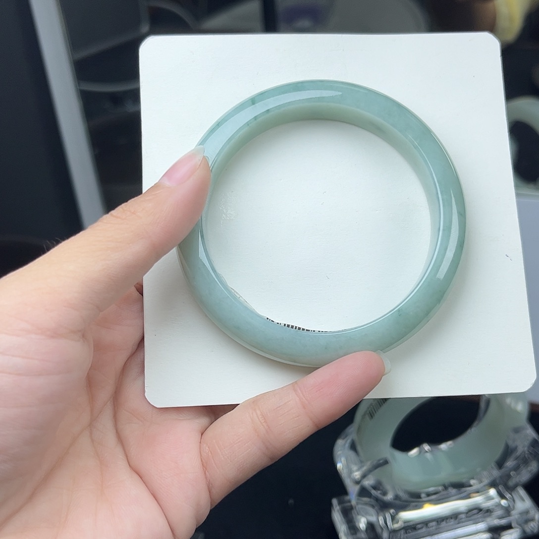 未镶嵌手镯翡翠天然缅甸A货翡翠手镯飘花