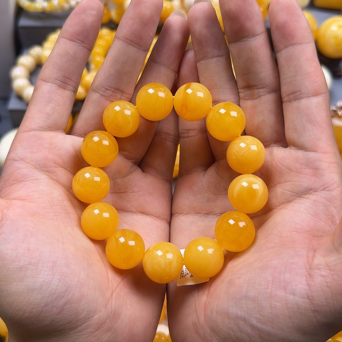 琥珀珠宝奇石未镶嵌17mm