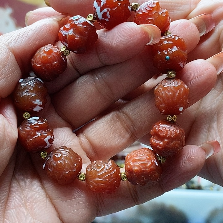 玛瑙/玉髓手链合金