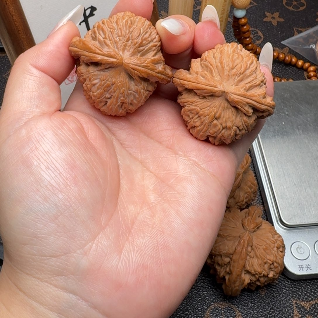 把件文玩核桃43白狮子M024