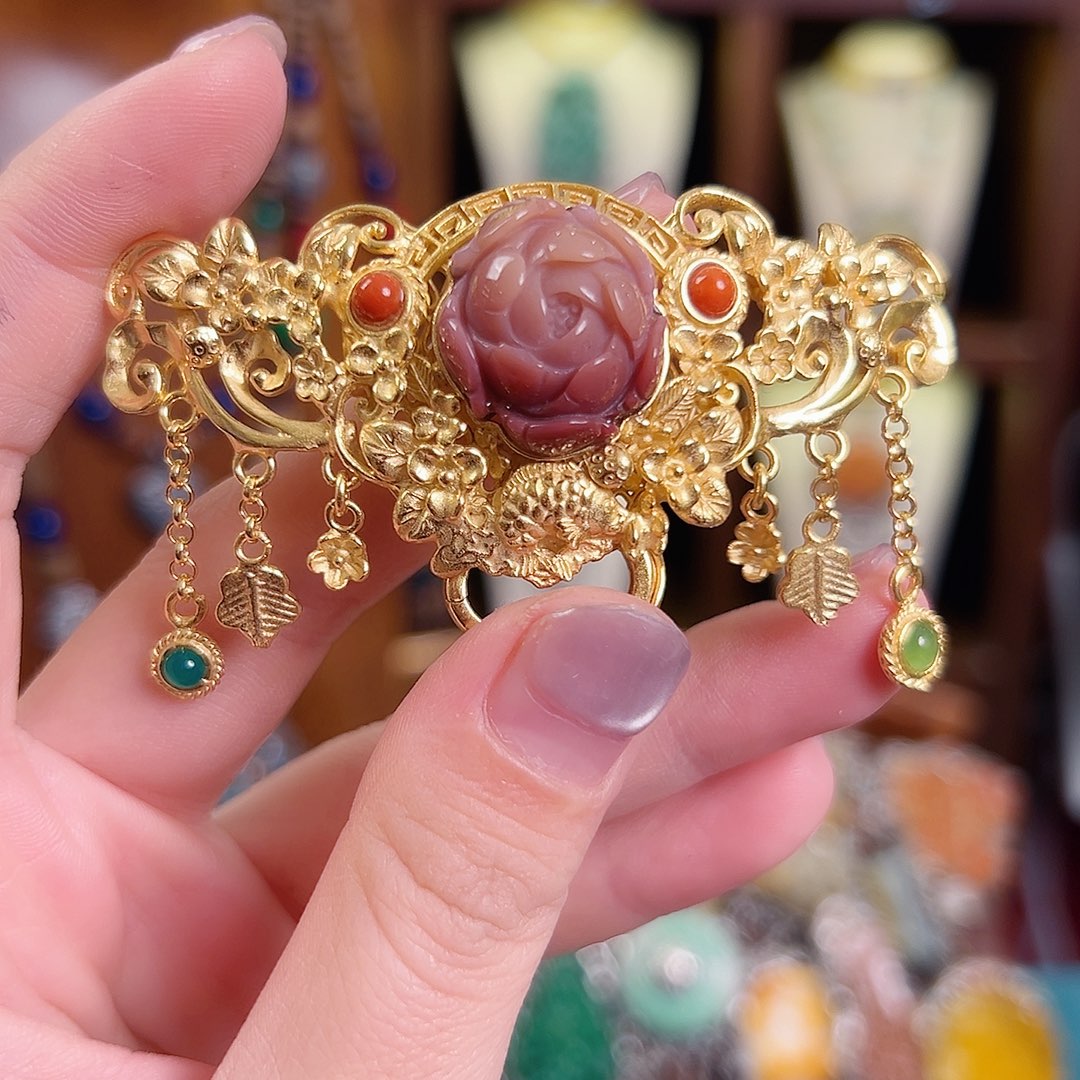 玛瑙银S925镶嵌吊坠吊坠