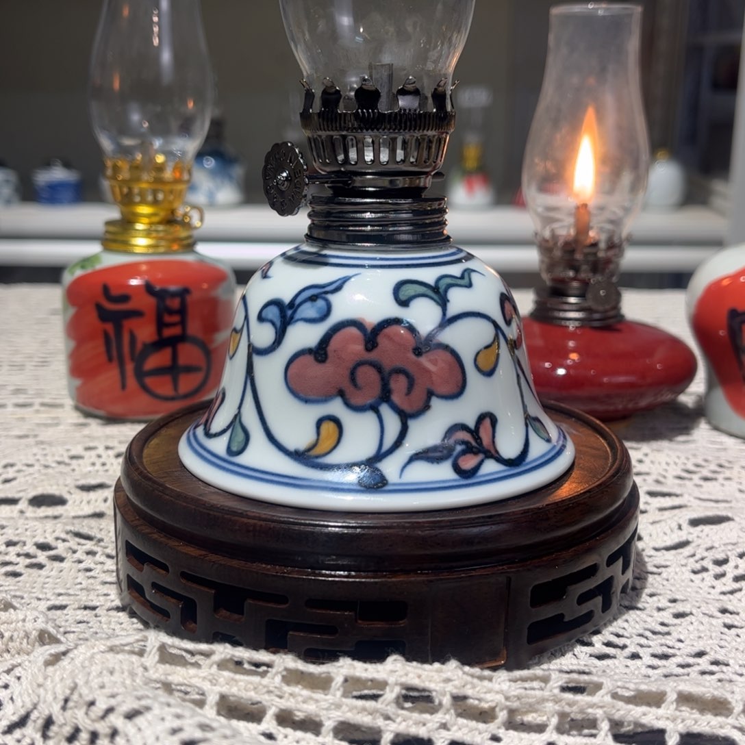 摆件景德镇陶瓷香薰灯