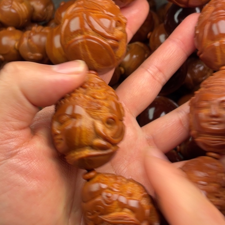 不***胖橄榄核吊坠橄榄核