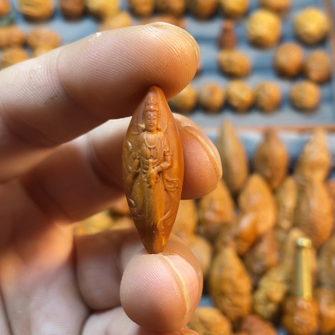 橄榄核手串/手链浮雕观音641