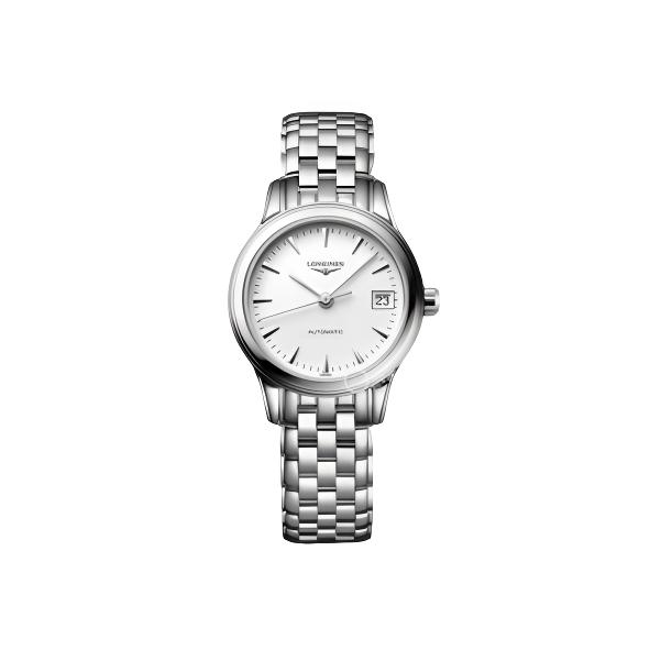 99新 Longines/浪琴 浪琴军旗系列26盘钢带款女表L4.274.4.12.6