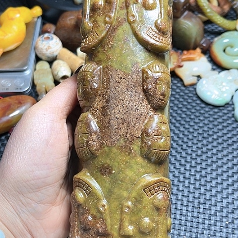 白玉菩提吊坠摆件