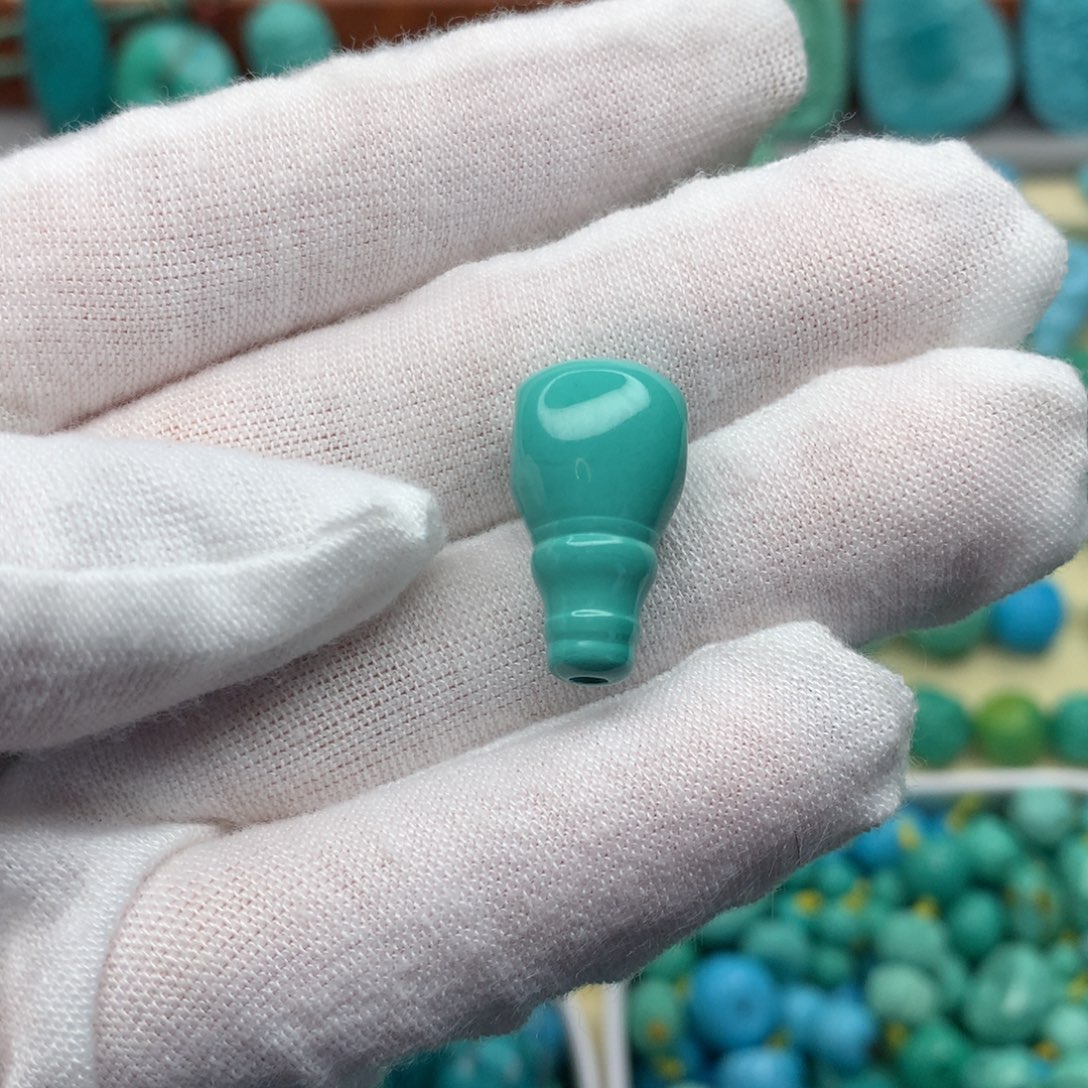 大***手高瓷蓝绿精品三通尺寸10.7