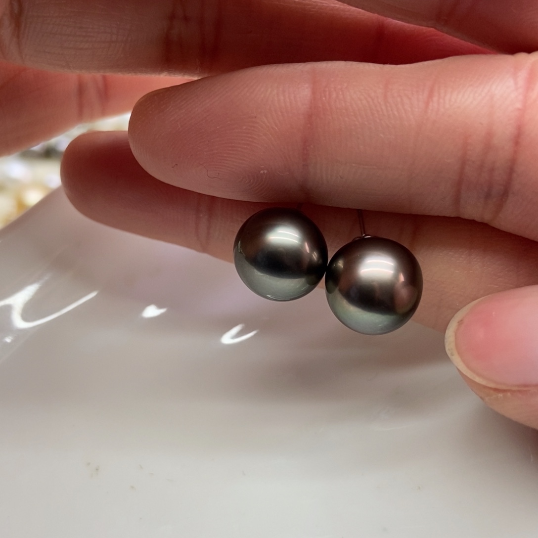 海水珍珠耳饰18K金镶嵌