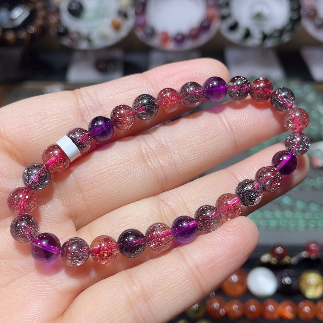 未镶嵌手链水晶超七手串