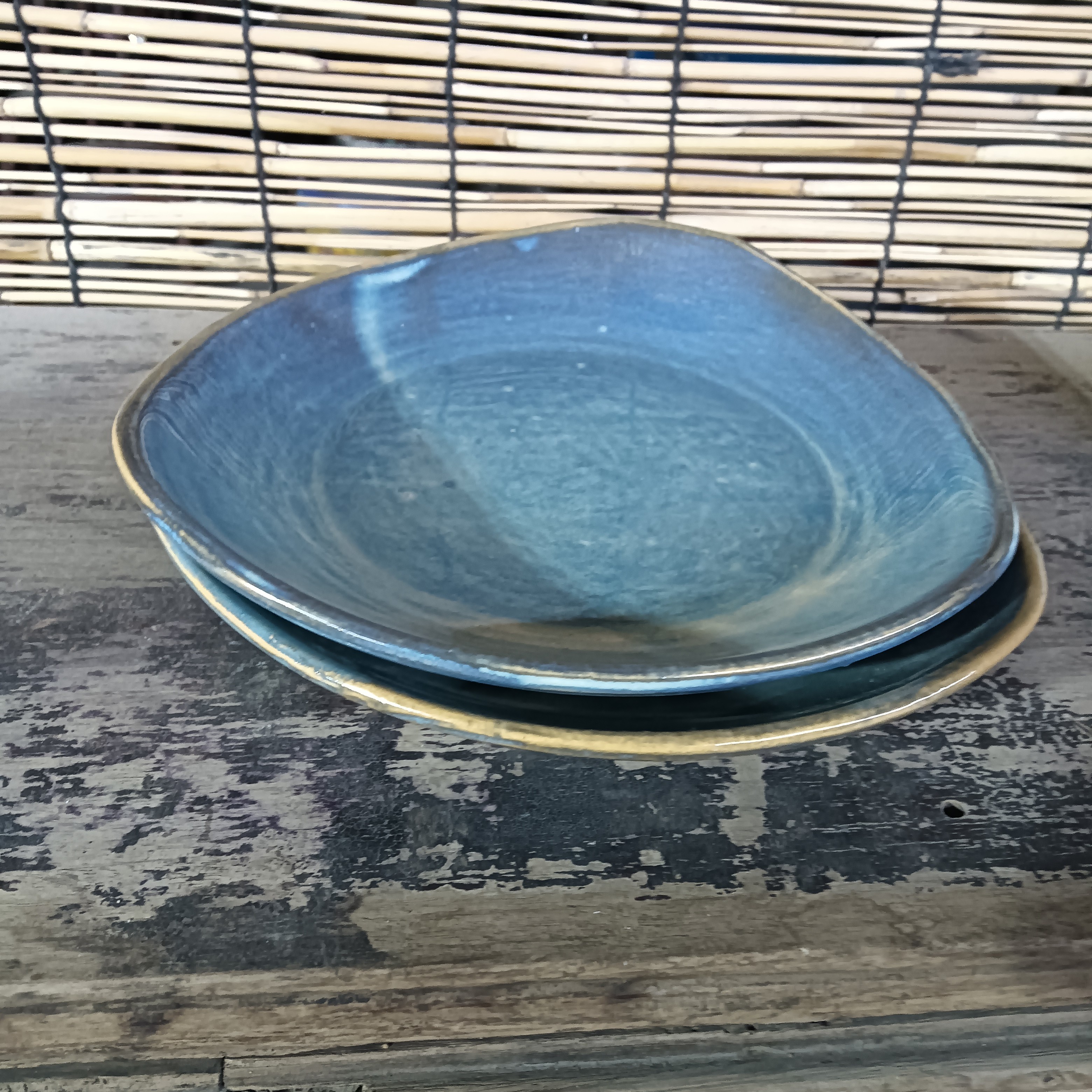 磁州窑日用陶瓷陶瓷陶瓷三角尾货2个