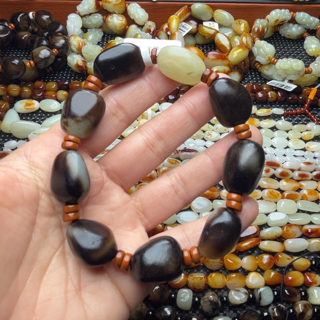 和田玉手链未镶嵌